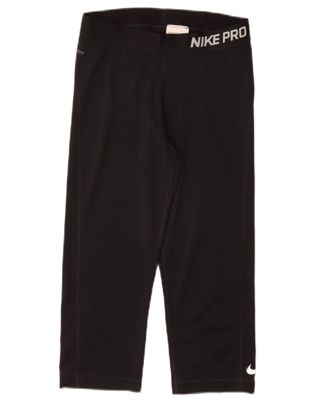 Γυναικεία γραφικά κολάν NIKE Dri Fit UK 12 μεσαίου μαύρου πολυεστέρα