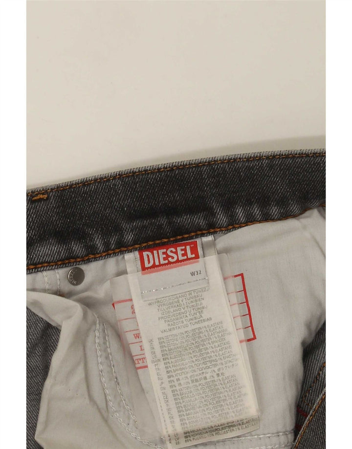 Diesel Mens Distressed Slim Jeans W32 L28 Γκρι βαμβακερό