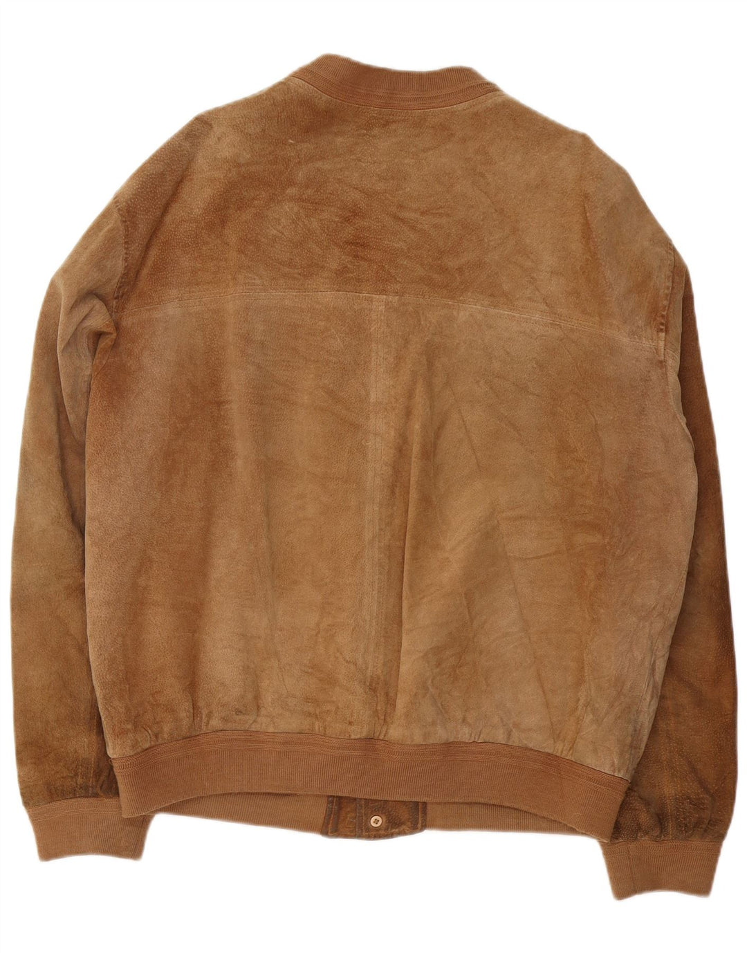Essebi Ανδρικό Suede Bomber Jacket IT 54 2XL Καφέ Δερμάτινο