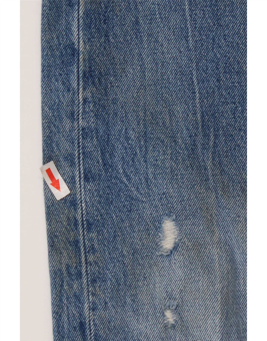 Levi's Womens 501 Distressed Straight Jeans W28 L32 Μπλε βαμβακερό
