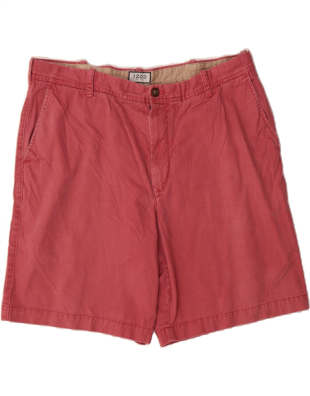 IZOD Mens Chino Shorts W40 XL Red Cotton Vintage Izod and Second-Hand Izod from Messina Hembry 