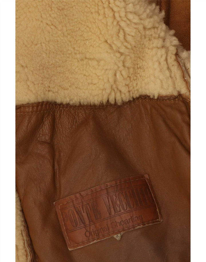 Ανδρικό Shearling Jacket Ponte Vecchio IT 54 2XL Καφέ