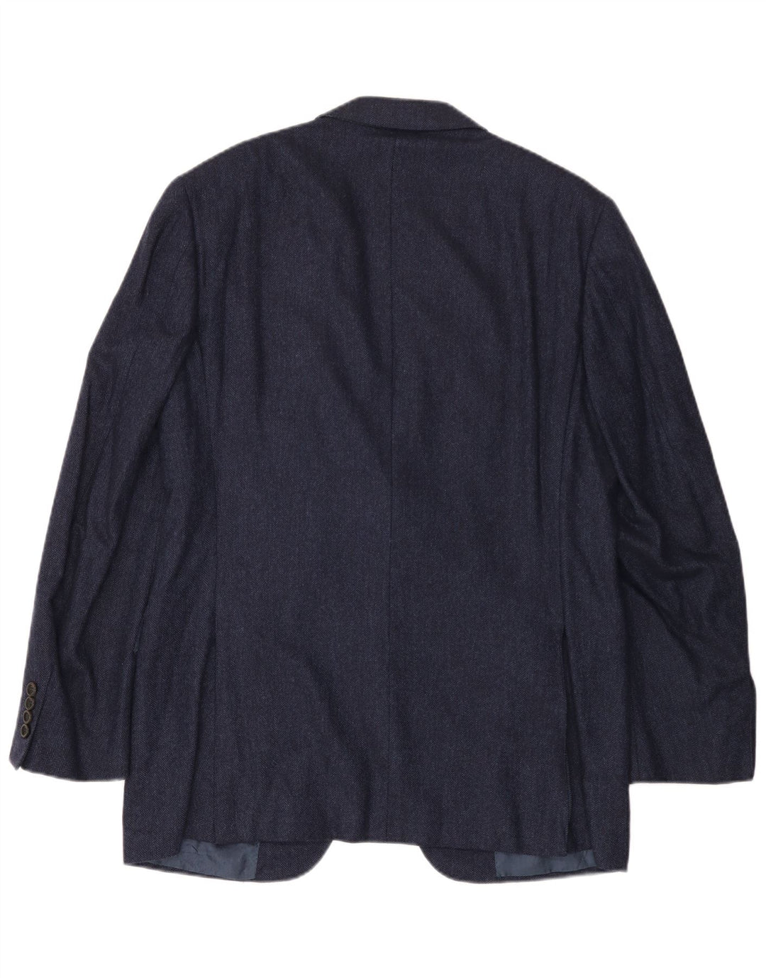 CANALI Ανδρικό σακάκι σακάκι με 2 κουμπιά IT 52 XL Navy Blue ψαροκόκκαλο κασμίρ