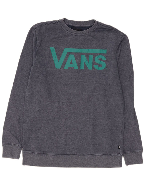 Ανδρικό γραφικό φούτερ Vans Jumper Medium Navy Blue βαμβακερό