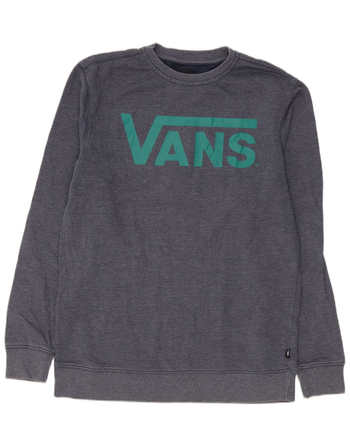 Ανδρικό γραφικό φούτερ Vans Jumper Medium Navy Blue βαμβακερό