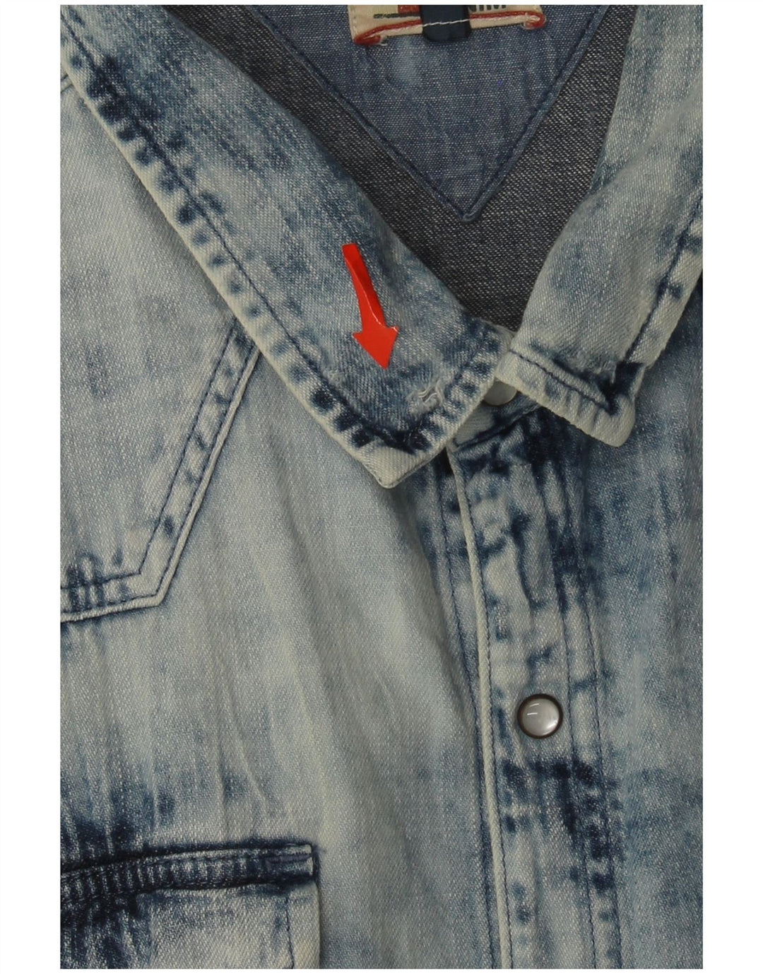 Ανδρικό τζιν πουκάμισο Tommy Hilfiger XL Μπλε βαμβακερό