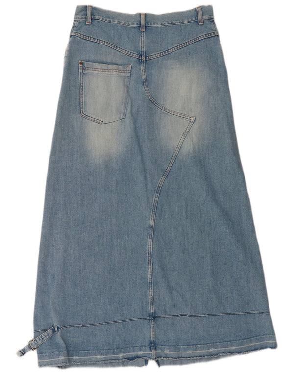 Benetton Γυναικεία τζιν φούστα ψηλόμεση IT 44 Medium W34 Μπλε βαμβακερή