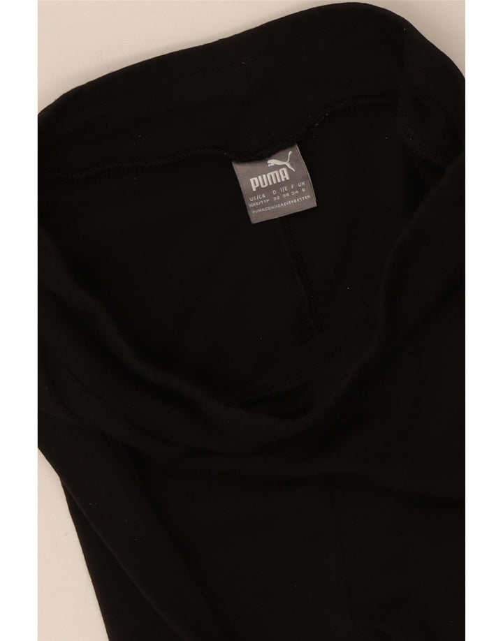 PUMA Womens Graphic Leggings UK 6 XS  Black Vintage Puma and Second-Hand Puma from Messina Hembry 