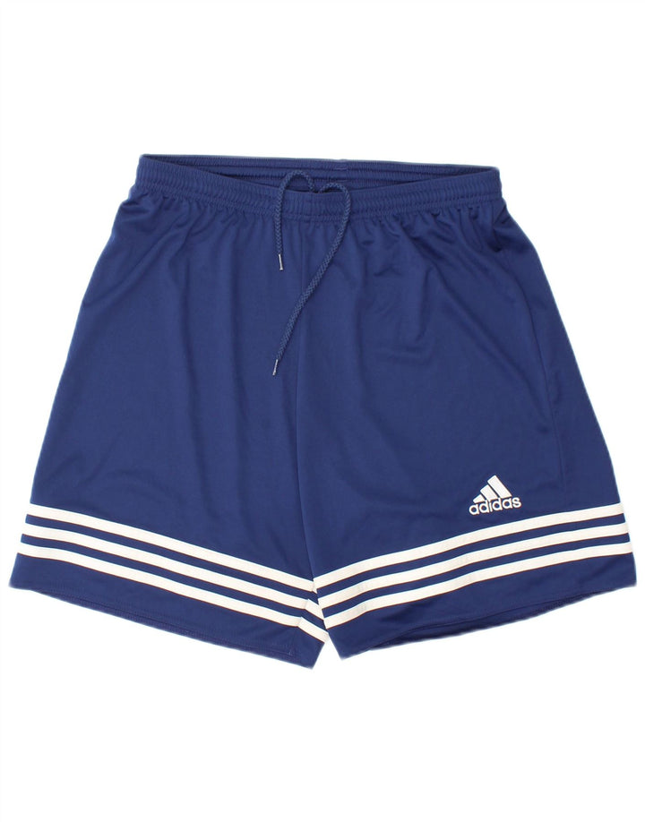 Ανδρικό αθλητικό σορτς ADIDAS Climalite με μεσαίο μπλε ναυτικό πολυεστέρα