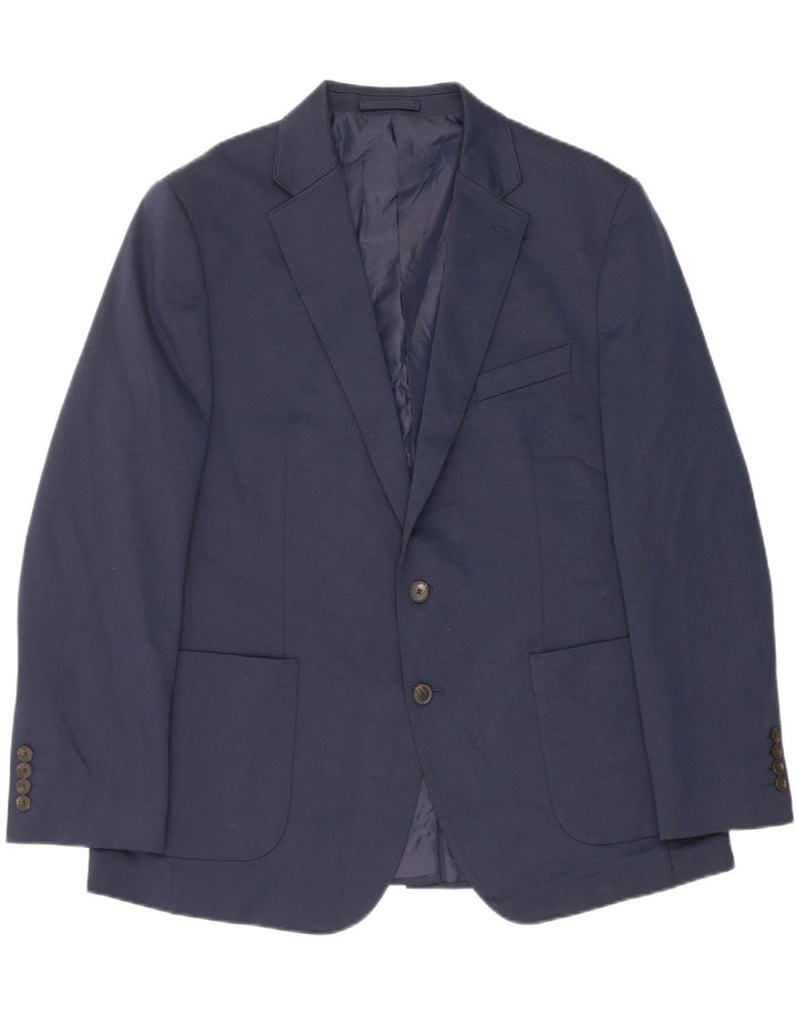 Marks & Spencer Ανδρικό μπουφάν σακάκι με 2 κουμπιά UK 44 XL Navy Blue Polyester