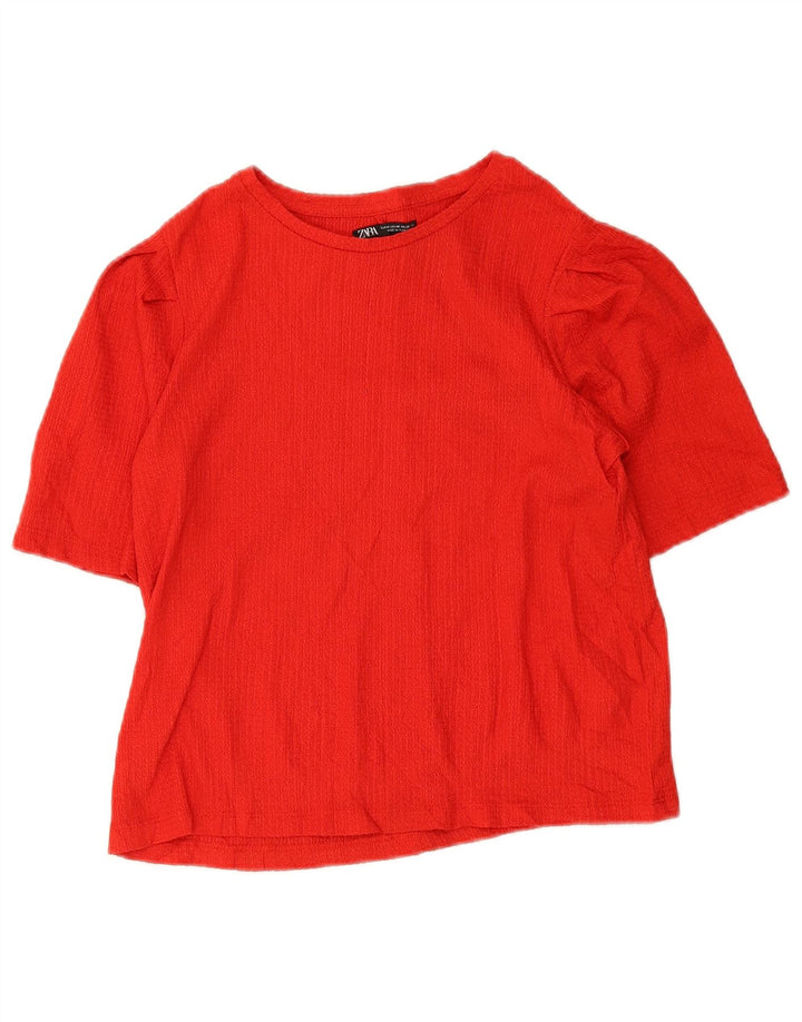 Zara Γυναικεία Μπλούζα Τοπ UK 12 Medium Red