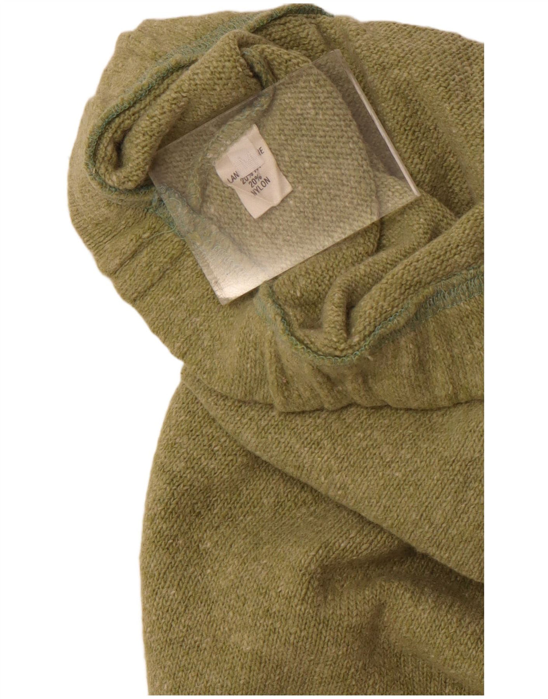 Vintage Γυναικεία Πλεκτή Μίντι Φούστα Μεσαία W28 Πράσινο μαλλί