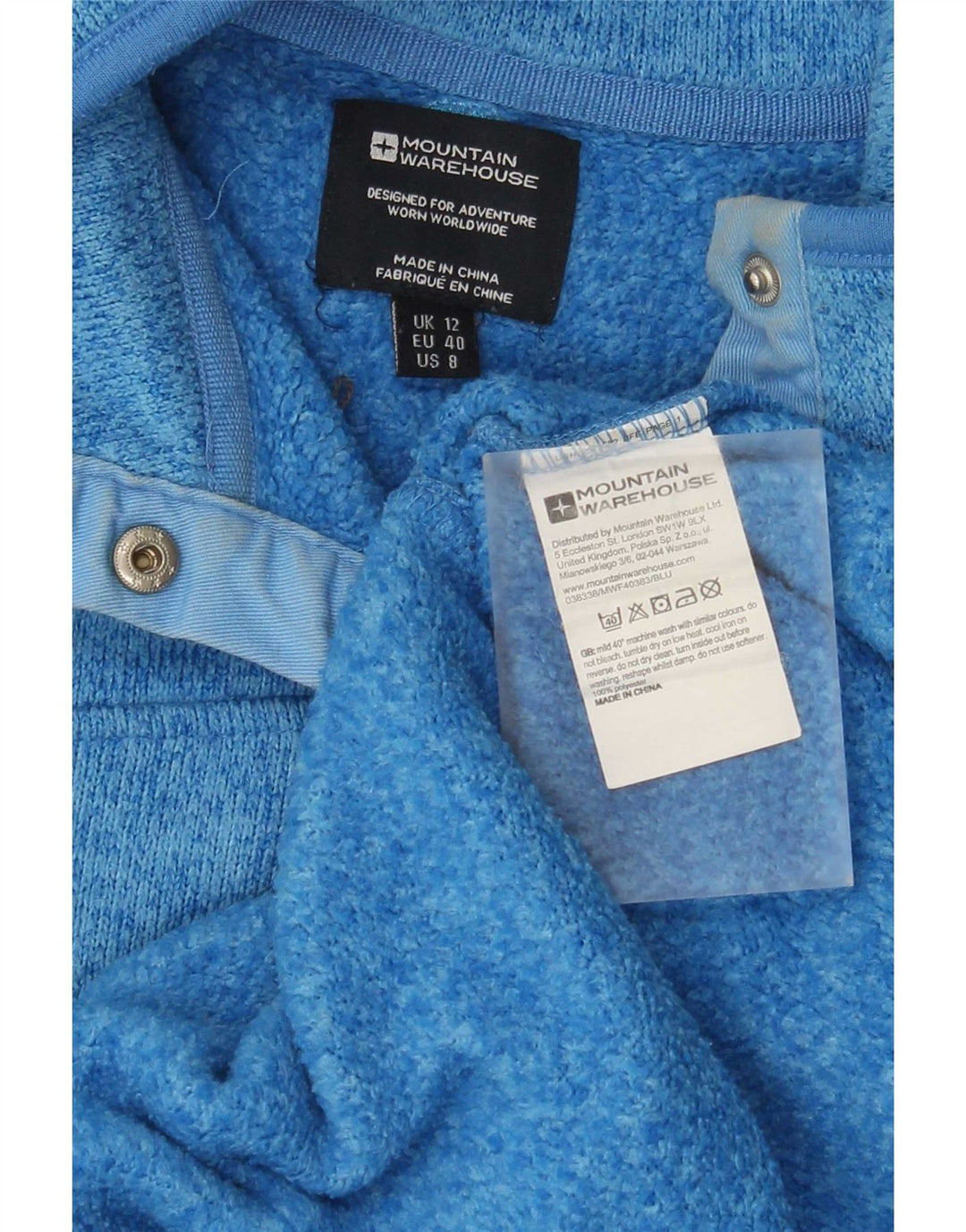 Mountain Warehouse Γυναικεία Φούτερ Jumper UK 12 Medium Blue Flecked