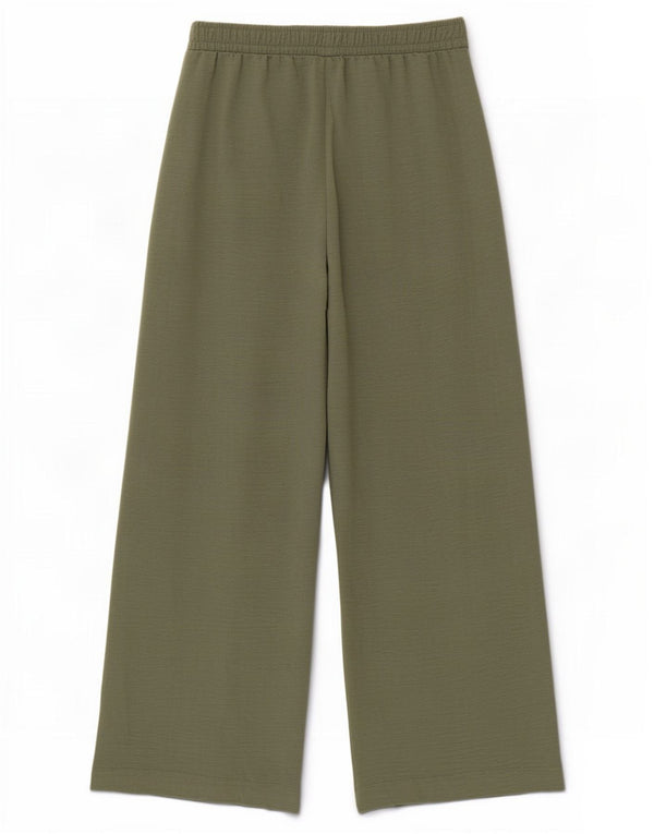 Γυναικείο φαρδύ κομμένο παντελόνι Zara Medium W28 L26 Πράσινο Πολυεστέρας