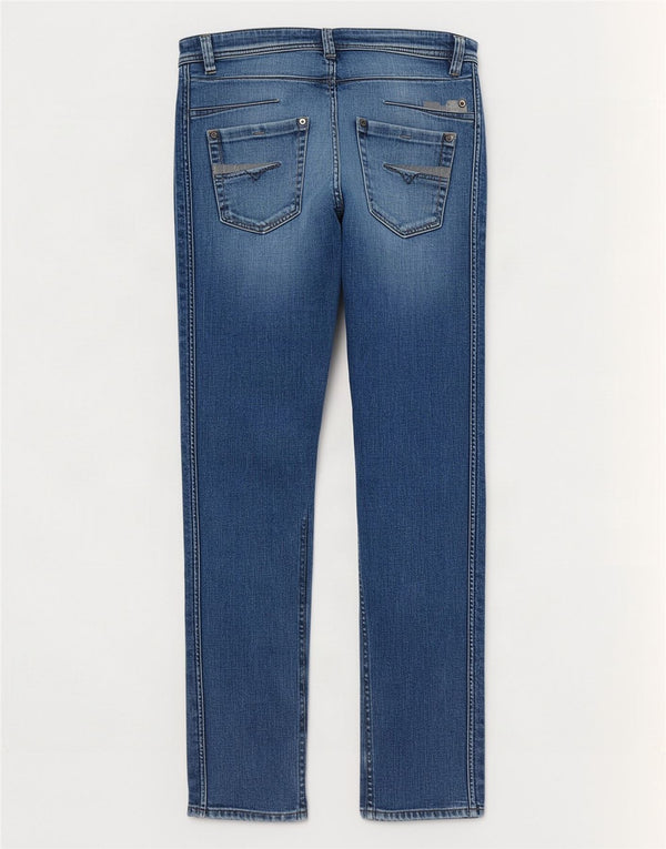 Diesel Mens Darron Slim Straight Jeans W30 L32 Blue Cotton