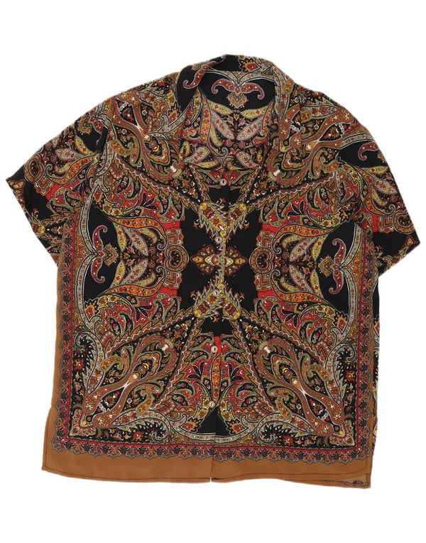 Vintage γυναικείο κοντομάνικο πουκάμισο UK 18 XL Πολύχρωμο Paisley