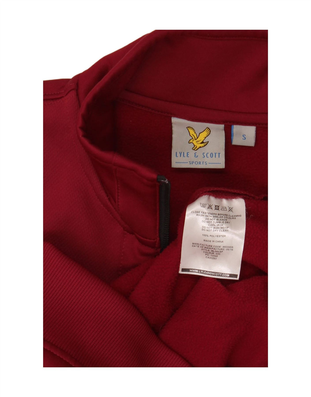 Ανδρική αθλητική φόρμα Lyle & Scott Top Jacket Μικρό καφέ πολυεστέρα