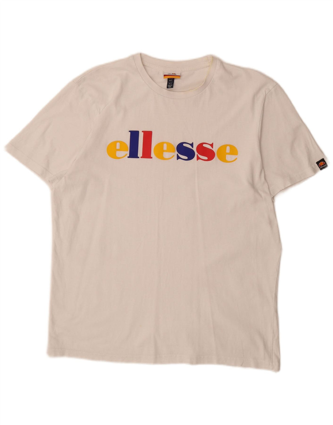 Ανδρικό γραφικό μπλουζάκι ELLESSE Top Large White