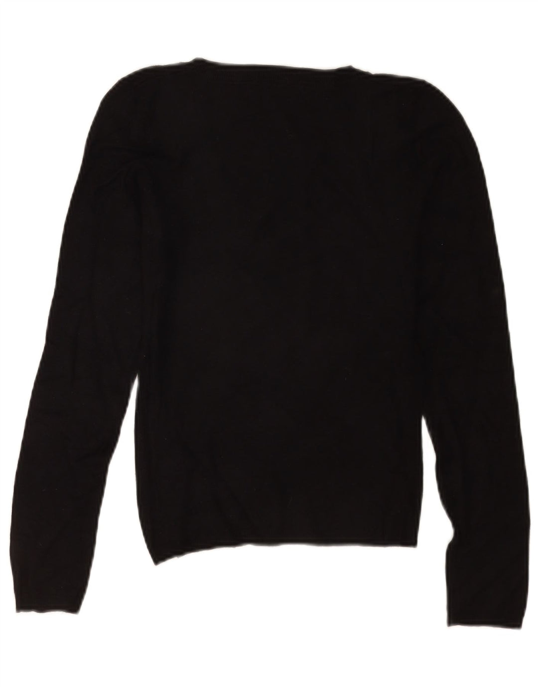 Zara Γυναικείο πουλόβερ με V λαιμόκοψη UK 8 Small Black Rayon