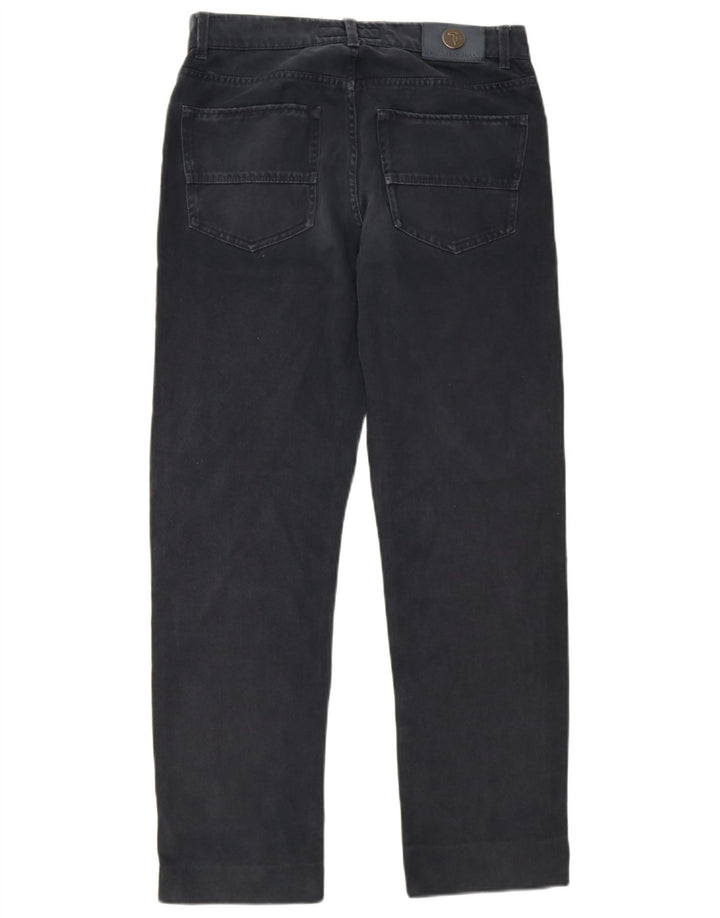 Ανδρικό τζιν Trussardi Straight IT 48 Medium W34 L30 Μαύρο βαμβακερό