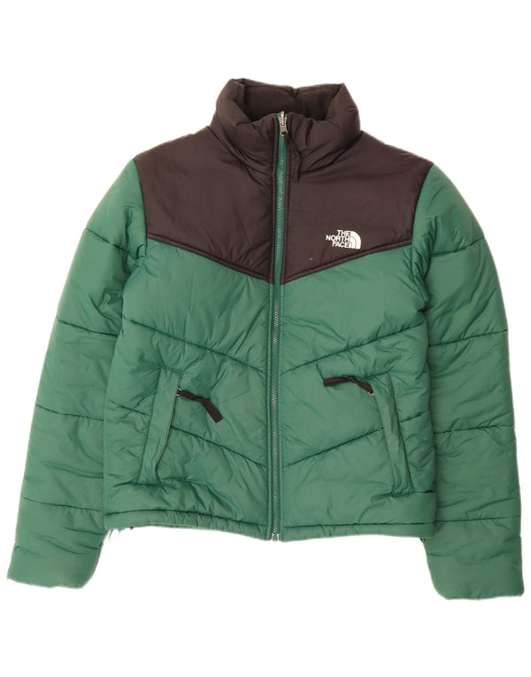 THE NORTH FACE Ανδρικό μπουφάν με επένδυση UK 36 Small Green Colourblock Nylon
