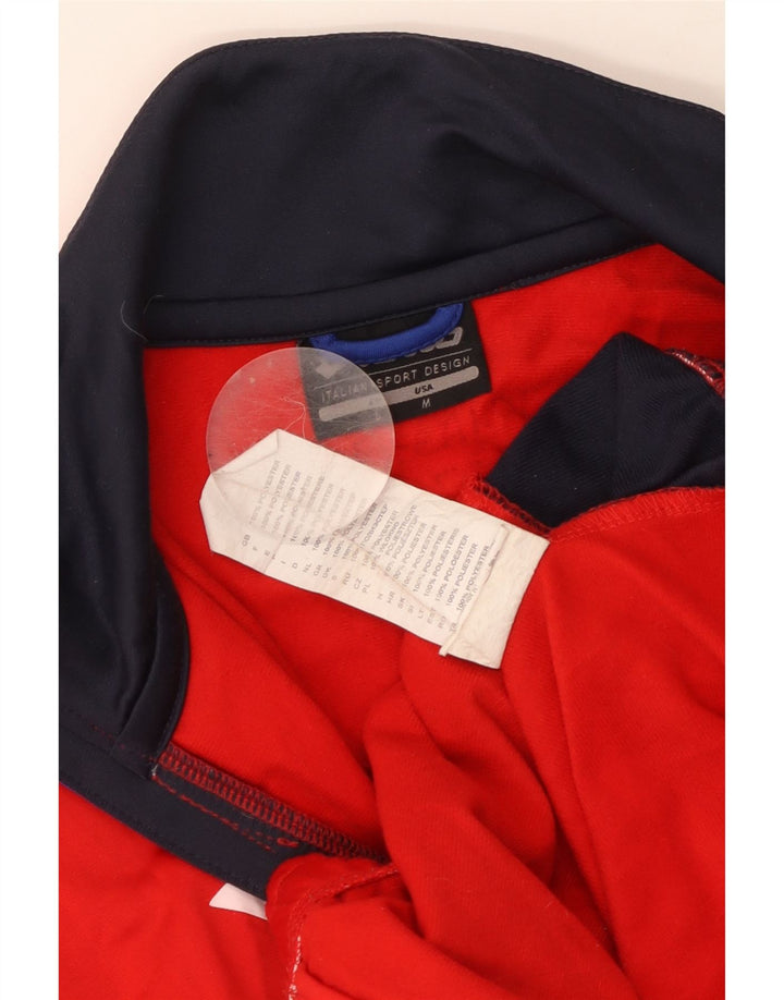 Ανδρική αθλητική φόρμα γραφικών LOTTO Top Jacket μεσαίου κόκκινου χρώματος πολυεστέρας