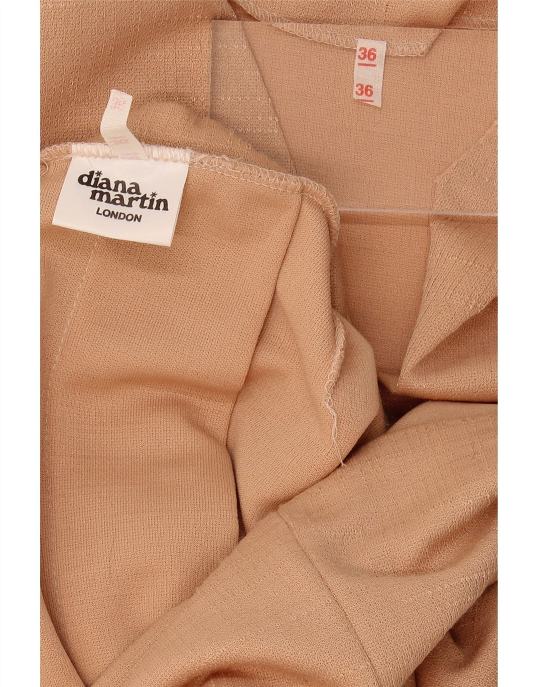 VINTAGE Womens 2 Piece Skirt Set EU 36 Small W26  Orange Polyester Vintage Vintage and Second-Hand Vintage from Messina Hembry 