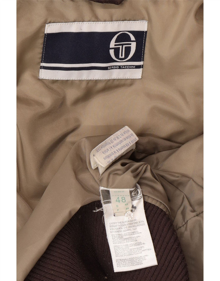 Sergio Tacchini Γυναικείο μπουφάν με επένδυση IT 48 XL καφέ πολυαμίδιο