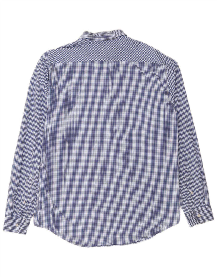 Ανδρικό πουκάμισο Timberland Slim Fit μεγάλο μπλε βαμβακερό Gingham