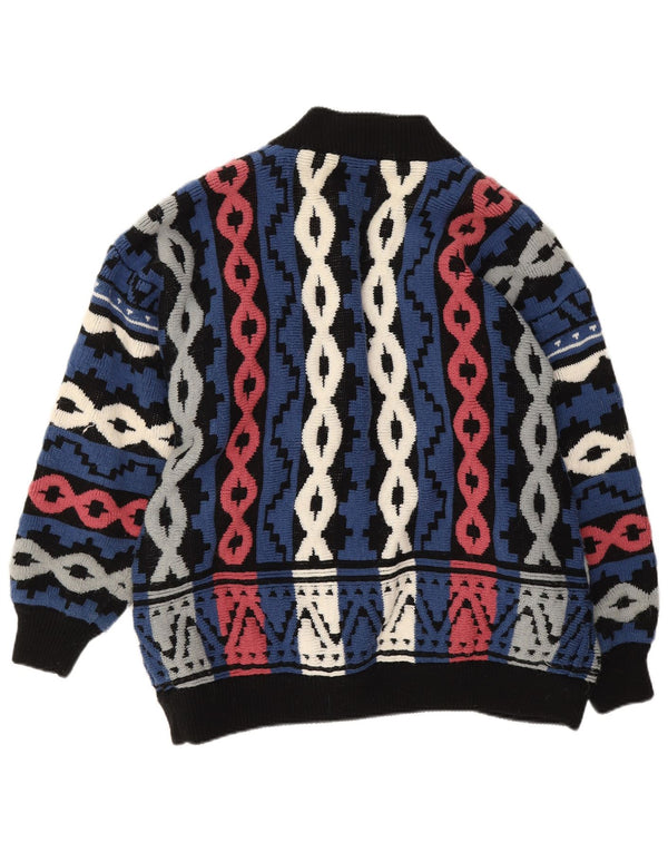 Vintage γυναικείο ανοιχτό πουλόβερ EU 44/46 XL πολύχρωμο γεωμετρικό