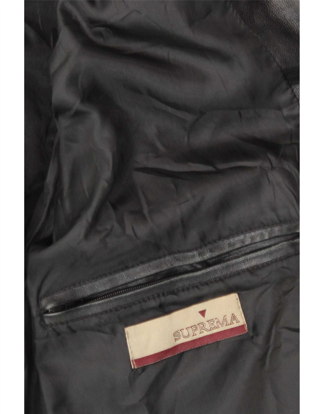 Ανδρικό Δερμάτινο Μπουφάν Suprema UK 38 Medium Black
