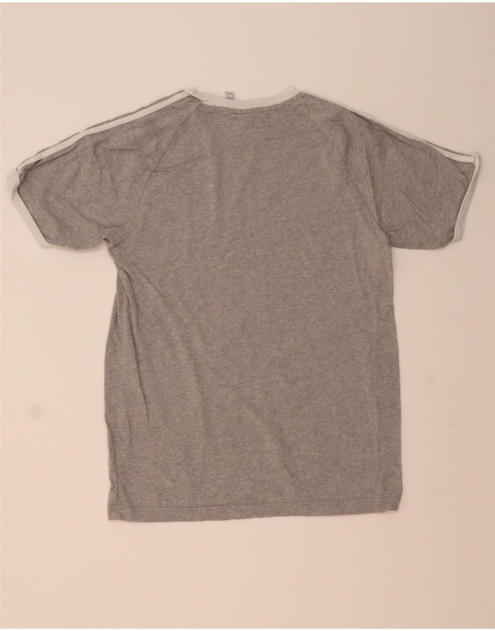 Ανδρικό T-Shirt Adidas Τοπ μεσαίο γκρι βαμβακερό