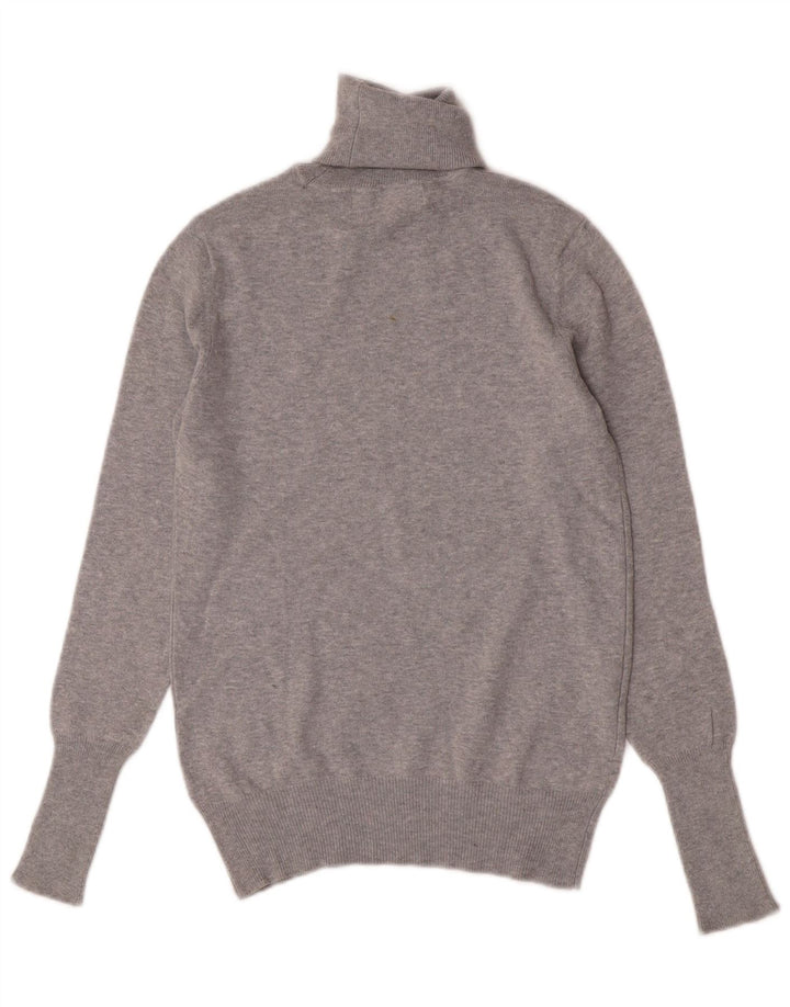 Zara Γυναικείο πουλόβερ με ρολό λαιμόκοψη UK 12 Medium Grey