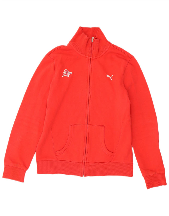 Puma Γυναικεία αθλητική φόρμα Top Jacket UK 14 Μεσαίο κόκκινο βαμβακερό