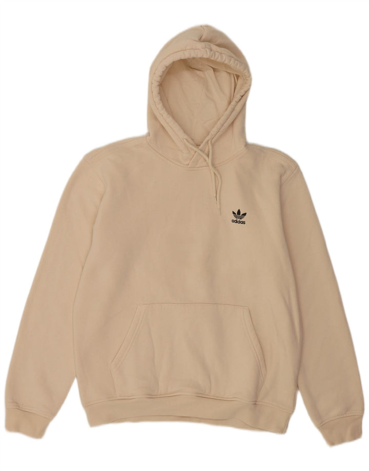 Adidas Ανδρικό Hoodie Jumper Βαμβακερό μεσαίο μπεζ