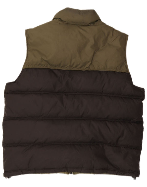 TIMBERLAND Ανδρικά αναστρέψιμη επένδυση Gilet UK 44 2XL Khaki Colorblock Nylon