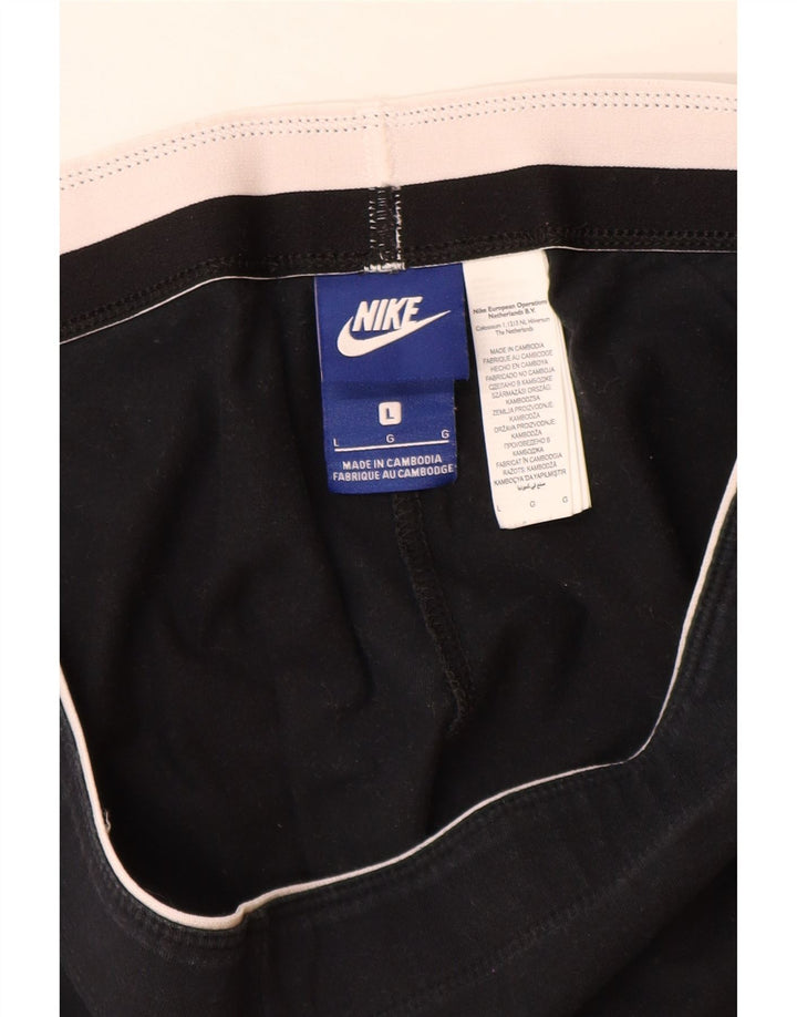 Γυναικεία γραφικά κολάν Nike UK 16 Large μαύρα βαμβακερά