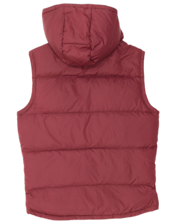 JACK WILLS Ανδρική κουκούλα με επένδυση Gilet UK 38 Medium Burgundy Nylon