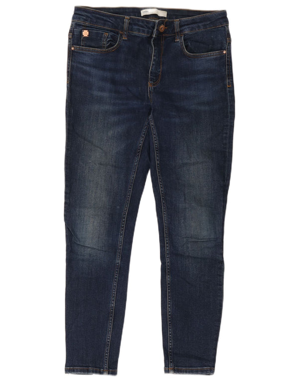 Zara Ανδρικά Skinny Jeans EU 42 Large W32 L27 Navy Blue Cotton