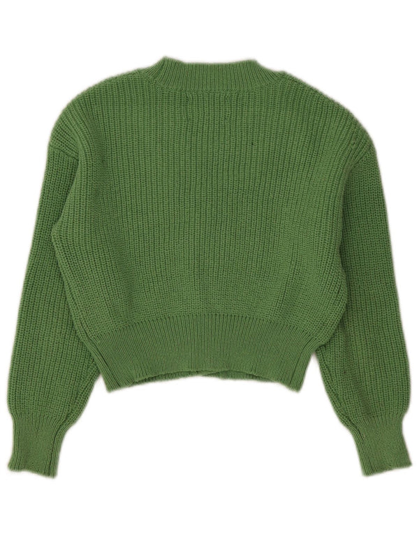 Ζακέτα Zara Girls Crop 9-10 Years Green Polyester