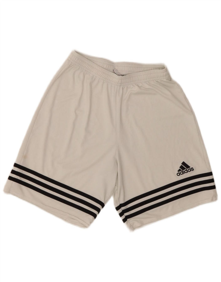 Ανδρικό αθλητικό σορτς Adidas Climalite Μικρό λευκό πολυεστέρα