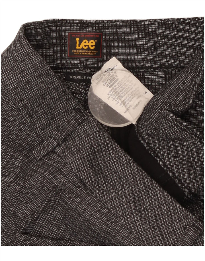 Lee Γυναικείο ίσιο casual παντελόνι US 8 Medium W34 L31 Grey Check