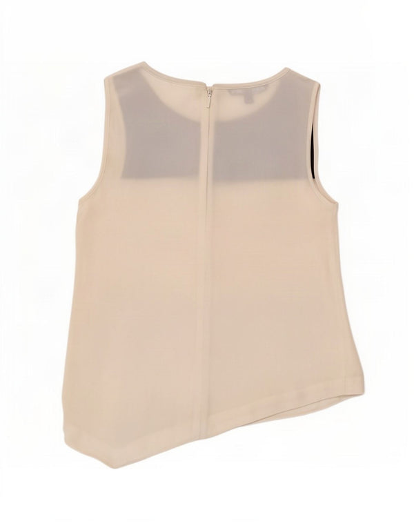 Armani Exchange Γυναικεία Αμάνικη Μπλούζα Top UK 6 XS White Colourblock