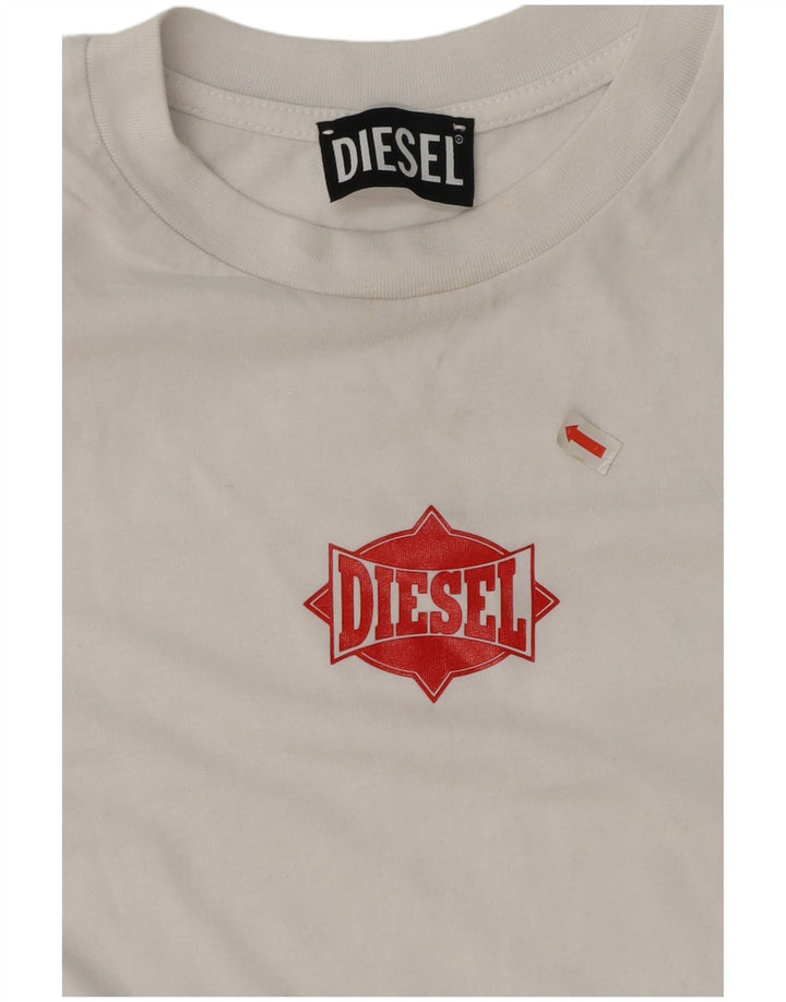 Diesel Boys Graphic T-Shirt Top 13-14 Years Large White