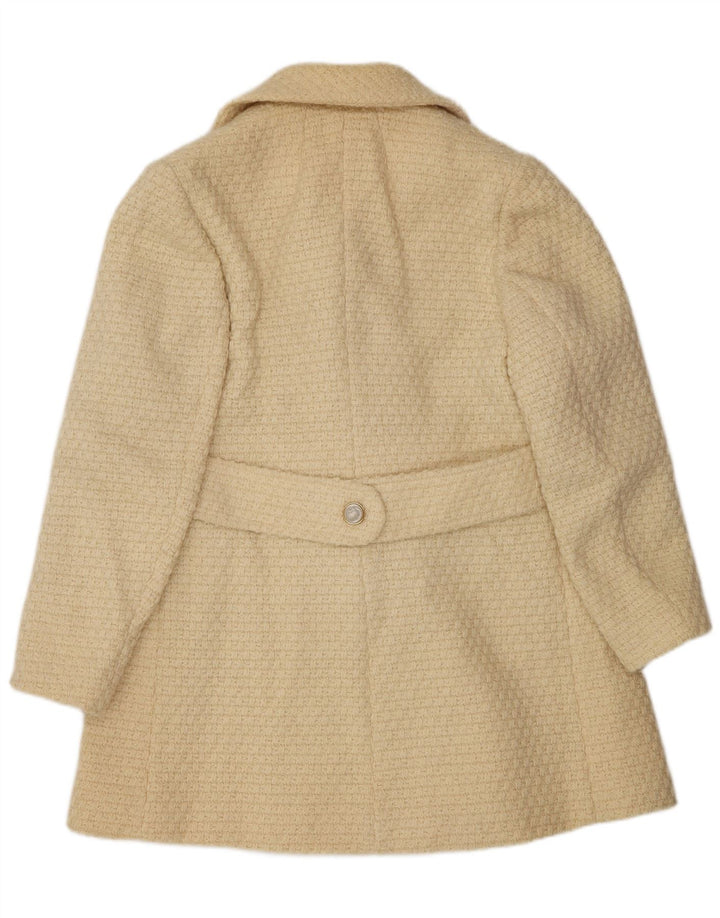Vintage γυναικείο παλτό με διπλό στήθος UK 14 Medium Beige