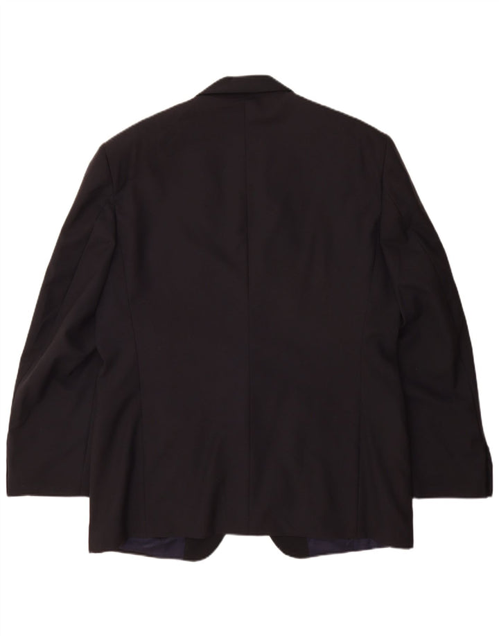 Ferre Ανδρικό μπουφάν σακάκι 1 κουμπιού IT 54 2XL Navy Blue Virgin Wool