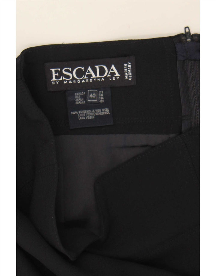Escada Γυναικεία Pencil Φούστα EU 40 Medium W27 Navy Blue Wool