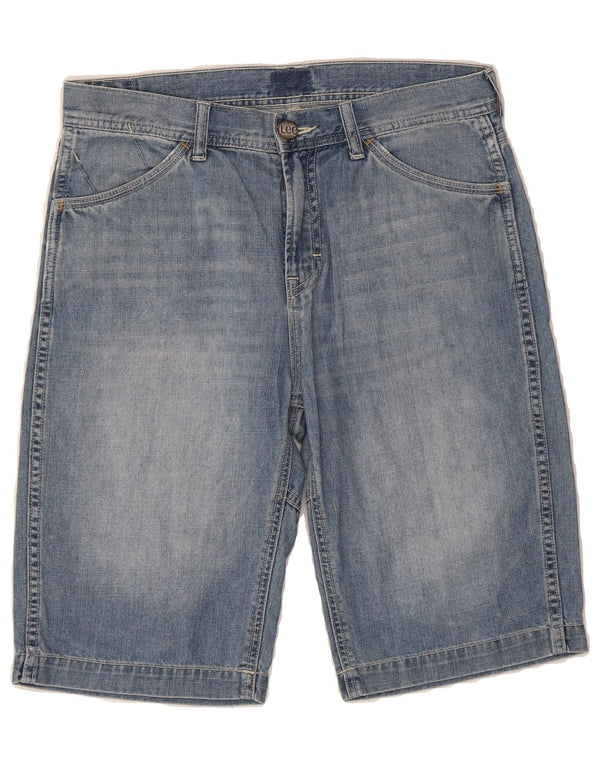 LEE Boys Denim Shorts 15-16 Years W30  Blue Cotton