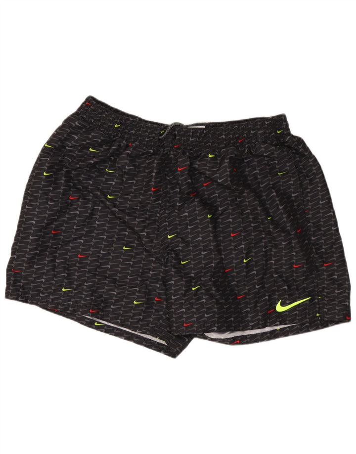 Ανδρικό γραφικό αθλητικό σορτς NIKE XL μαύρο γεωμετρικό πολυεστέρα