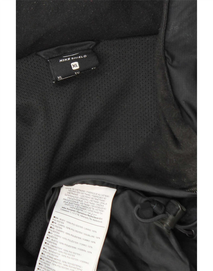 Ανδρικό μπουφάν βροχής με κουκούλα Nike UK 42 XL Γκρι πολυεστέρας